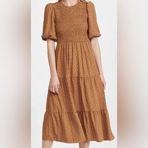 WAYF Camden Smocked Tiered Dress